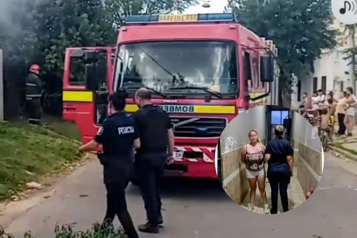 VIDEO | Rojas: detuvieron a una mujer acusada de incendiar la vivienda de su ex pareja