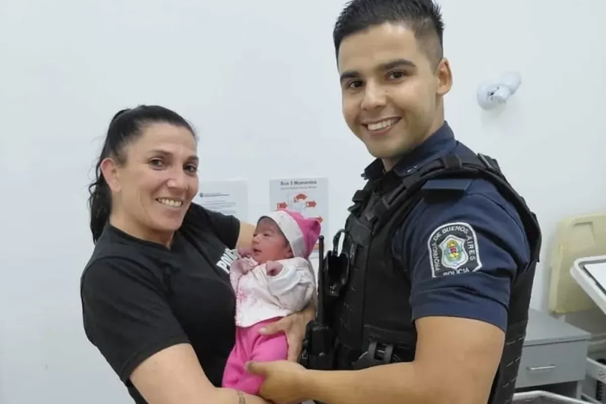 Pinamar: polic&iacute;as asistieron un parto de urgencia y ayudaron al nacimiento de una beba