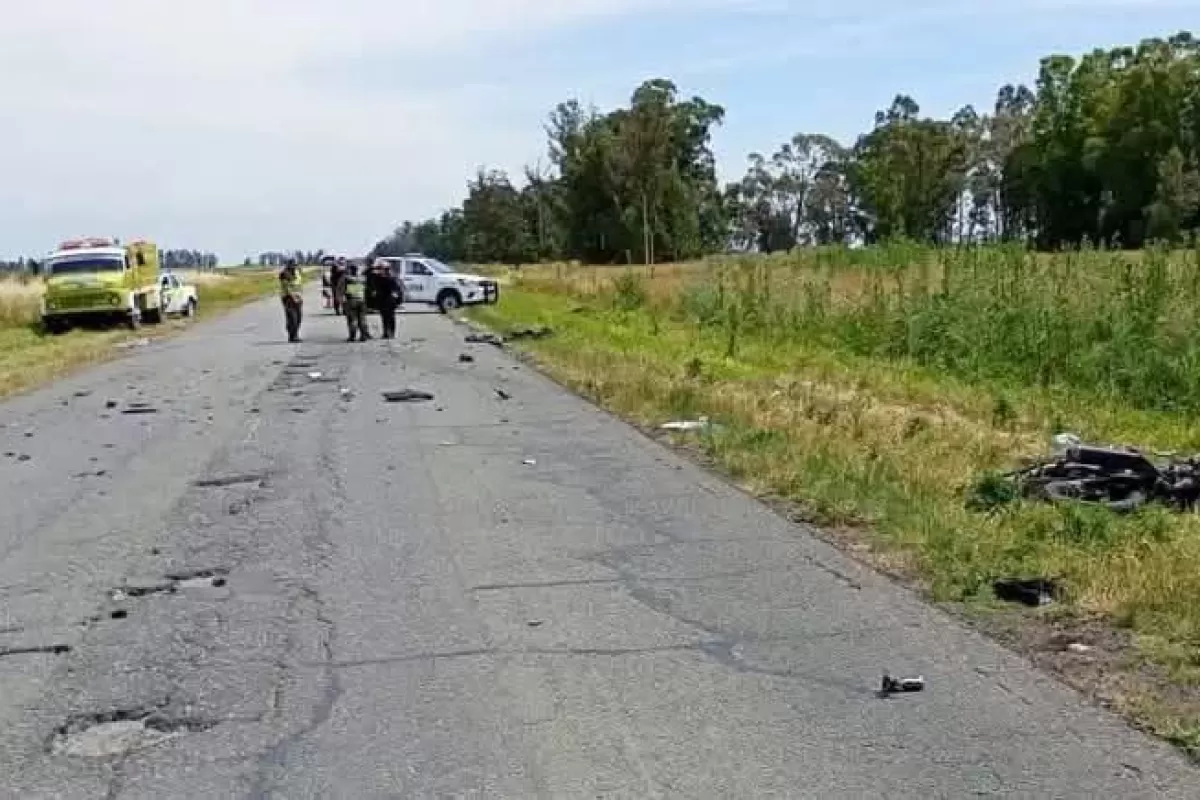 Motociclista de Chivilcoy murió tras chocar de frente contra un camión