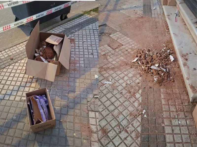 Rojas: se cayó parte de la fachada del Palacio Municipal y crecen los cuestionamientos por la falta de mantenimiento