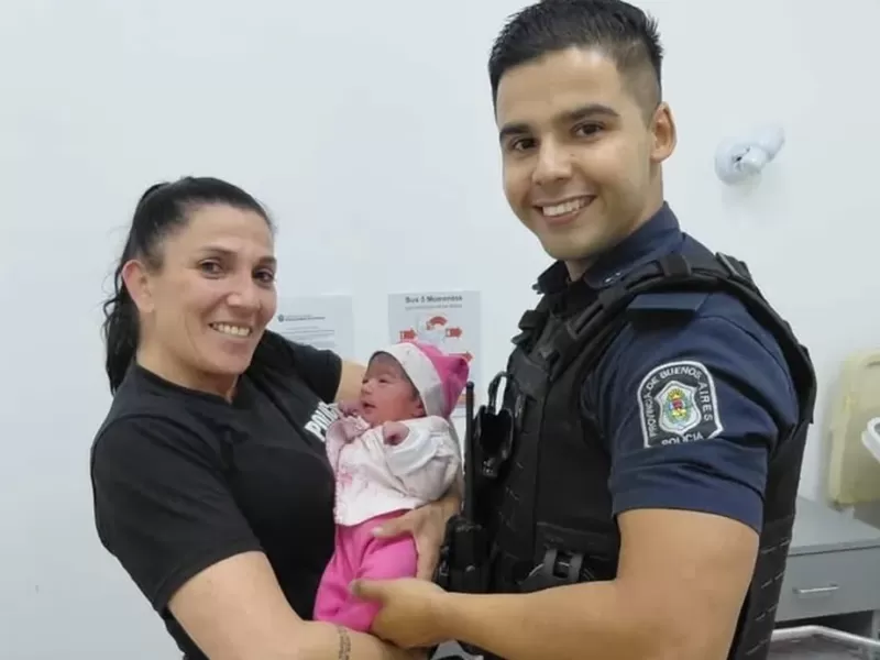 Pinamar: polic&iacute;as asistieron un parto de urgencia y ayudaron al nacimiento de una beba