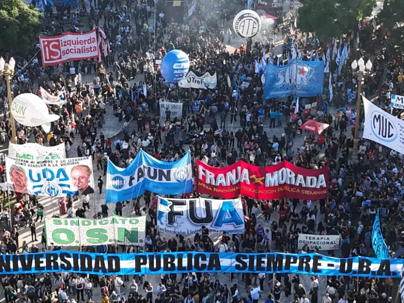 La universidad p&uacute;blica volvi&oacute; a las calles contra el ajuste de Milei