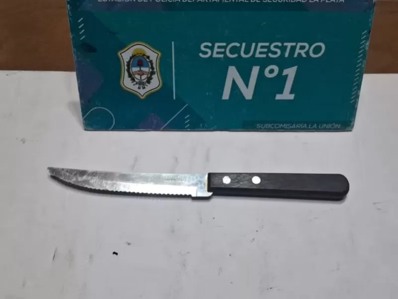 Detuvieron a una mujer por asaltar a su propia tía con un cuchillo en La Plata