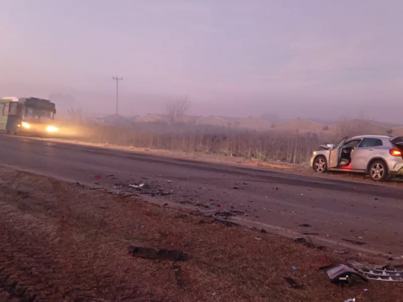 La Plata: cuatro vehículos chocaron en cadena sobre la Ruta 36 por la intensa neblina