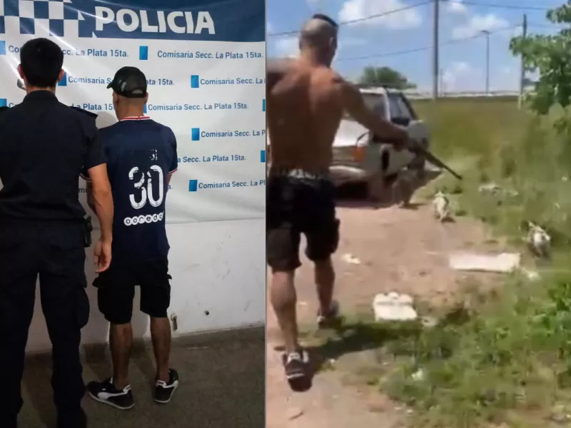 VIDEO | Un exconvicto fue detenido por maltrato animal tras patear y atacar a tiros a perros en La Plata