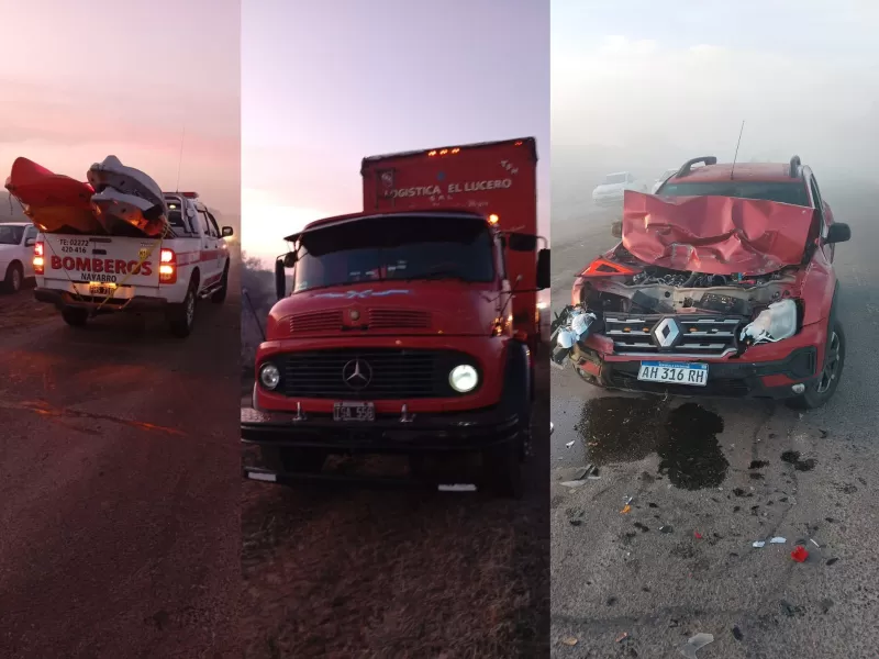 La Plata: cuatro vehículos chocaron en cadena sobre la Ruta 36 por la intensa neblina