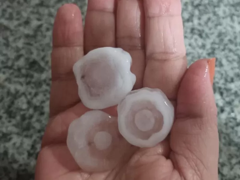 Fuerte granizada sorprendi&oacute; a distritos del noroeste bonaerense durante la madrugada