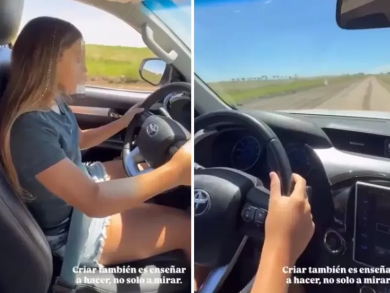 VIDEO | La ex de El Polaco qued&oacute; en el centro de la pol&eacute;mica por dejar manejar el auto a su hija de 12 a&ntilde;os