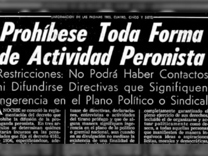 Se cumplen 70 a&ntilde;os del decreto que prohibi&oacute; nombrar a Per&oacute;n y Evita